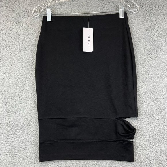 New GUESS WOMEN VIVA TWIST PONTE SKIRT SIZE SMALL - Picture 1 of 9